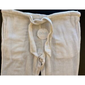 Cali Dreaming Swim Coverup Mesh Day Pant Womens XS Chalk Luxury Beach Resortwear